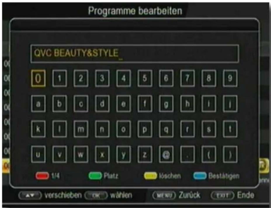 Telestar TD 2525 HD - Programme bearbeiten (blau) - 1