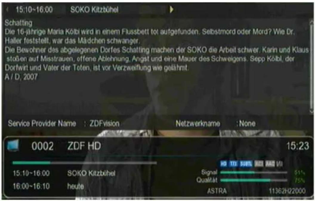 Telestar TD 2525 HD - Weitere Programminformationen - 1
