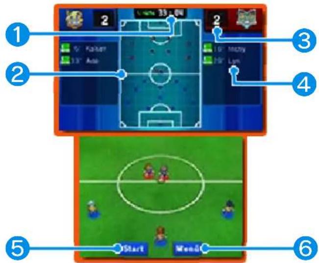NINTENDO Inazuma Eleven GO: Light (3DS) - Anpfiff-Bildschirm - 1