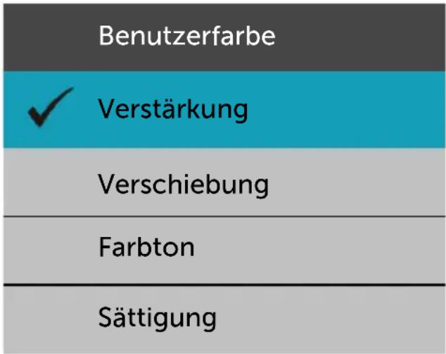 Benutzerfarbe ✓ Verstärkung Verschiebung Farbton Sättigung