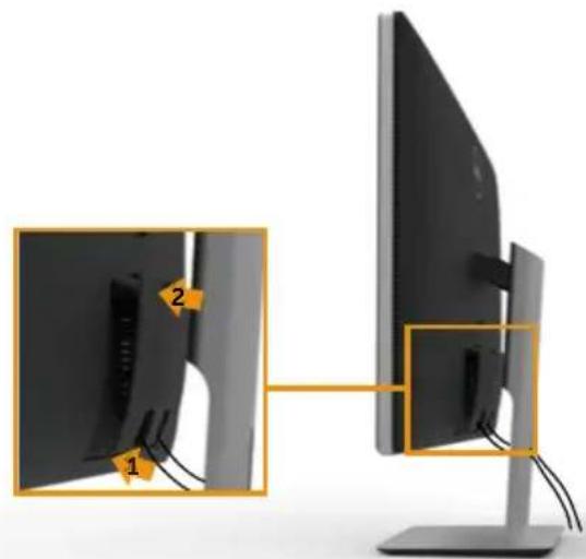 DELL UltraSharp UP2715K - Kabelabdeckung anbringen - 1