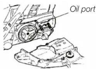 Oil port