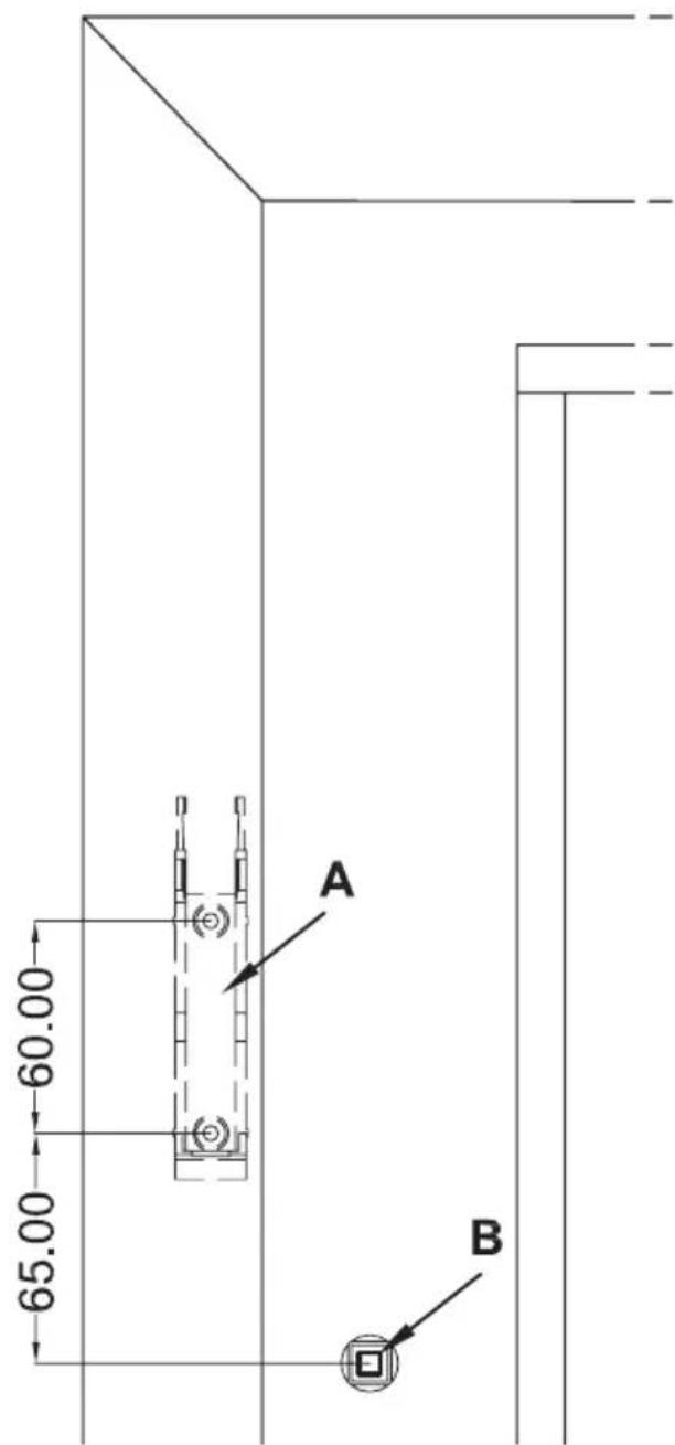 EQ-3 HM-Sec-Win - Preparing the mounting position for the toothed rack holder - 1