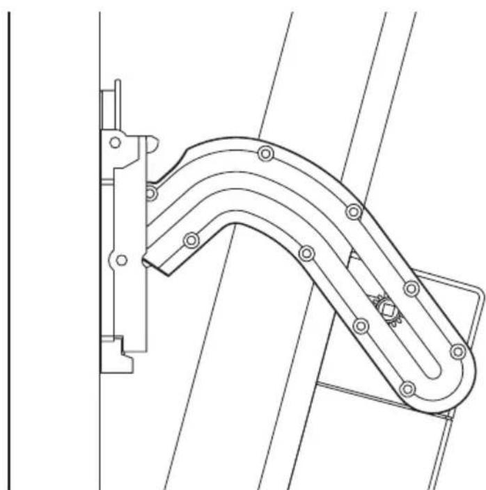 EQ-3 HM-Sec-Win - Mounting the toothed rack and battery pack - 2