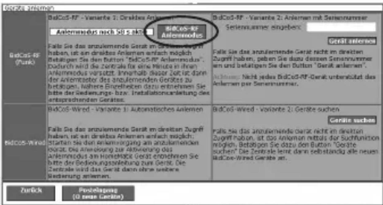 EQ-3 HM-RC-Sec4-2 - Anlernen an eine HomeMatic Zentrale Um Ihr Gerät softwarebasiert und komfortabel - 4
