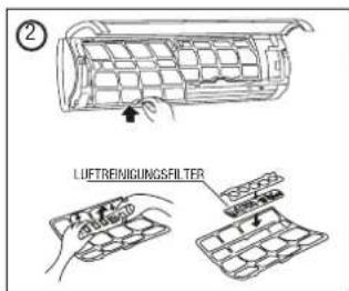 ② LUFTREINIGUNGSFILTER