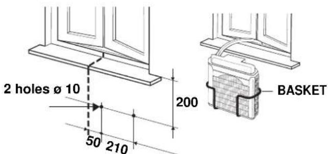 Argoclima TWIN 14A - INSTALLATION TYPE C (USING THE SUPPORT) - 2