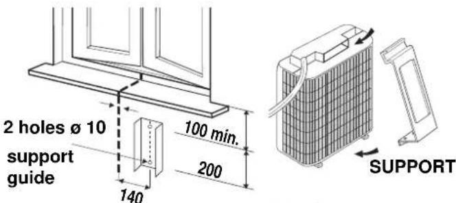 Argoclima TWIN 14A - INSTALLATION TYPE C (USING THE SUPPORT) - 3