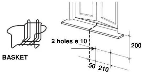 Argoclima TWIN 14A - SUPPLEMENTARY BASKET OR SUPPORT GUIDE KIT FOR OUTDOOR UNIT - 1