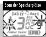 COBRA MT975-2 VP - Während des Speicherplatz-Scans (während einer ankommenden Übertragung) können Sie aus Folgendem wählen: - 1