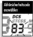 COBRA MT975-2 VP - So wählen Sie einen DCS-Abhörsicherheitscode: - 2