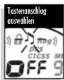 COBRA MT975-2 VP - So schalten Sie das Tastenanschlagsignal ein bzw. aus: - 1