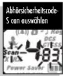 COBRA MT975-2 VP - Um Abhörsicherheitscodes zu scannen: - 2