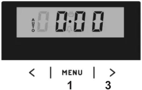 AUTO 0:00 < | MENU | > 1 3
