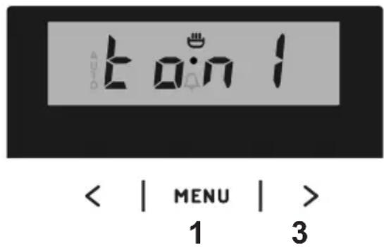 t o:n 1 < | MENU | > 1 3