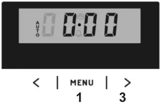 AUTO 0:00 < | MENU | > 1 3