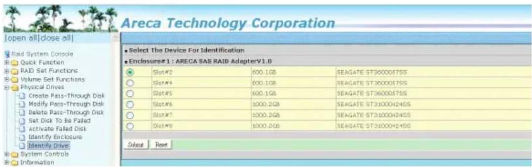 Areca Technology Corporation | open all| close all| Raid System Console Quick Function RAID Set Functions Volume Set Functions Physical Drives Create Pass-Through Disk Modify Pass-Through Disk Delete Pass-Through Disk Set Disk To Be Failed Activate Failed Disk Identify Enclosure Identify Drive Syste…