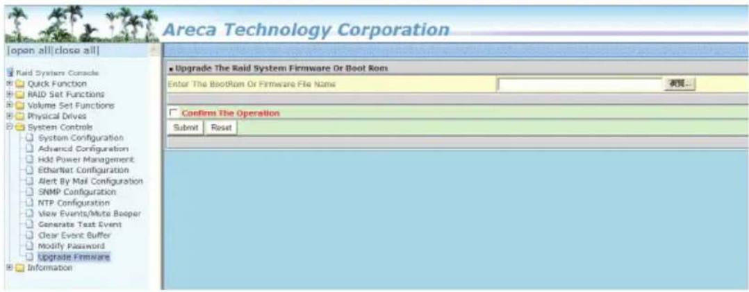 Areca Technology Corporation [open all|close all] Raid System Console Quick Function RAID Set Functions Volume Set Functions Physical Drives System Controls System Configuration Advanced Configuration Hold Power Management EtherNet Configuration Alert By Mail Configuration SNMP Configuration NTP Con…