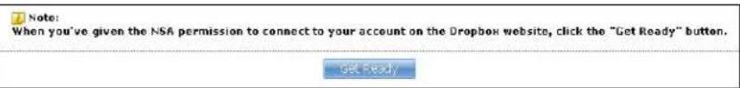 ZYXEL NSA320S-4T - Dropbox Screen - 3