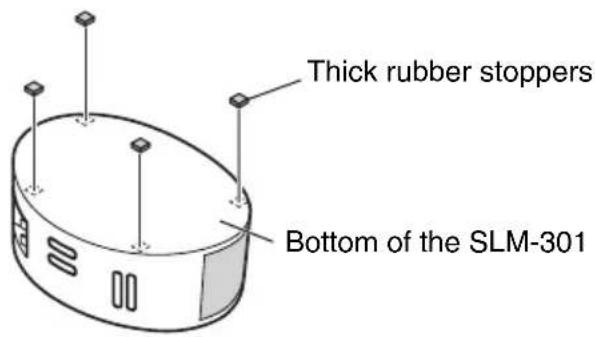 Thick rubber stoppers Bottom of the SLM-301