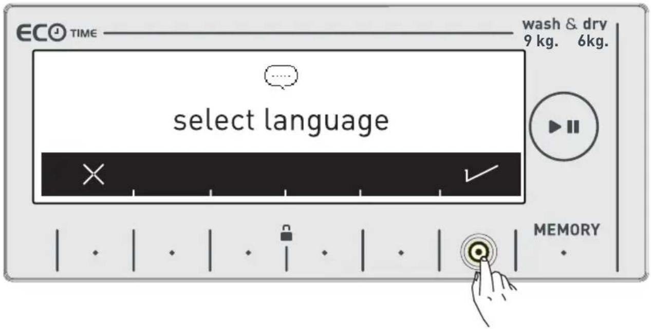 VESTEL CKA-XXL 9614 TE - Language selection setting - 1