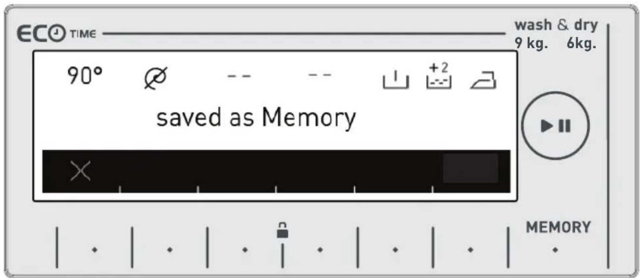 VESTEL CKA-XXL 9614 TE - Memory record function button (MEMORY) - 10