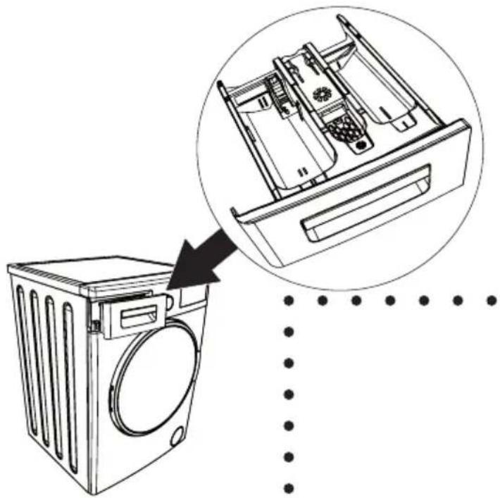 VESTEL CKA-XXL 9614 TE - Detergent drawer general view - 1