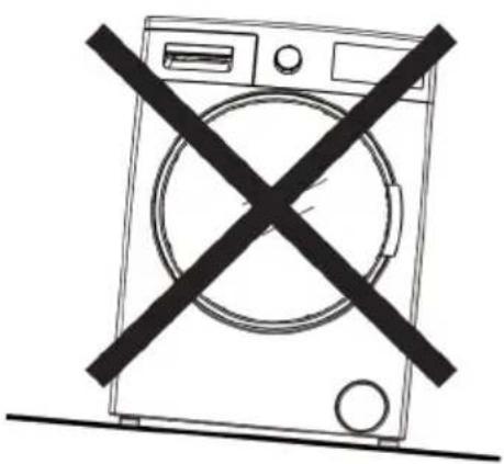 VESTEL CKA-XXL 9614 TE - Placing the machine and adjusting the adjustable foot - 5