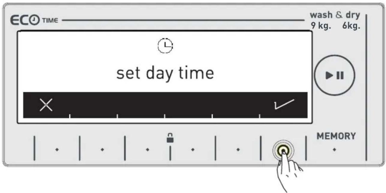 VESTEL CKA-XXL 9614 TE - Current time setting - 1