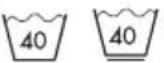 VESTEL CKA-XXL 9614 TE - Explanation of washing symbols - 9