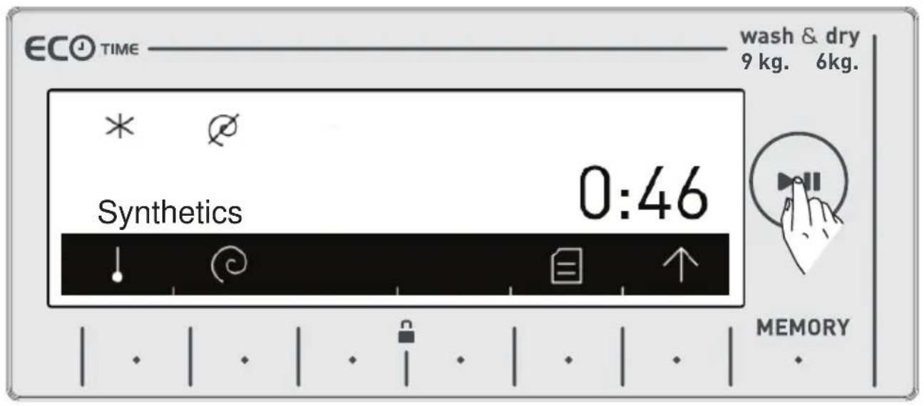 VESTEL CKA-XXL 9614 TE - Selecting sub-programmes (Synthetics) - 5