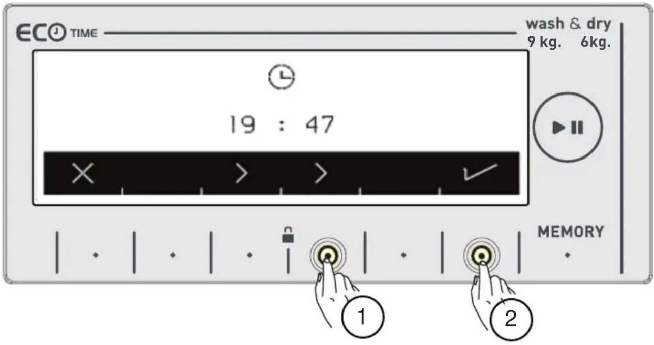VESTEL CKA-XXL 9614 TE - Current time setting - 3