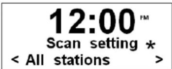 12:00™ Scan setting * < All stations >