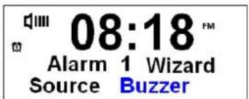 08:18 Alarm 1 Wizard Source Buzzer