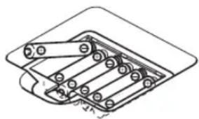 CASIO LK-46 - Einsetzen der Batterien - 1