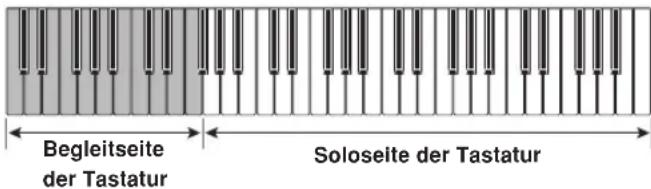 CASIO LK-46 - Über die Begleitseite der Tastatur - 1