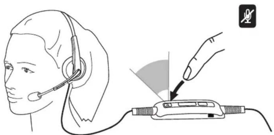 DELL UC300 - Anruf stummschalten/Stummschaltung aufheben - 1
