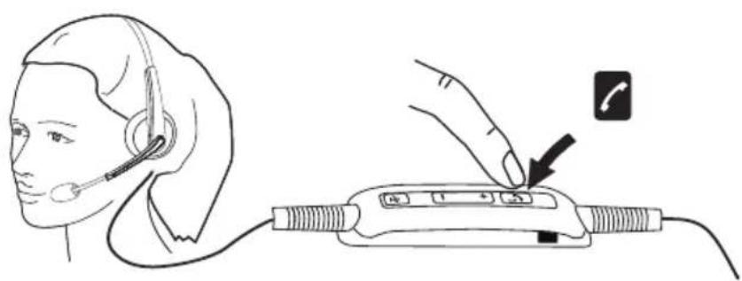 DELL UC300 - Beenden eines Anrufs am Computer - 1