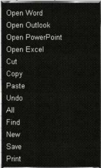 Rosewill RK-6000 - Office HotKeys: - 1
