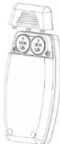 EQ-3 CC-RC-4-O-B-R5 - Tasten und Display 3. Batterien einlegen (wechseln) - 2