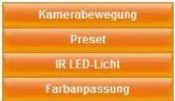 Kamerabewegung Preset IR LED-Licht Farbanpassung