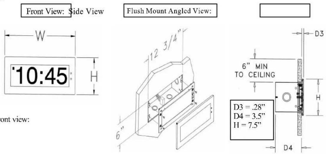 Valcom V-D11025A - Flush Mount Installation - 2