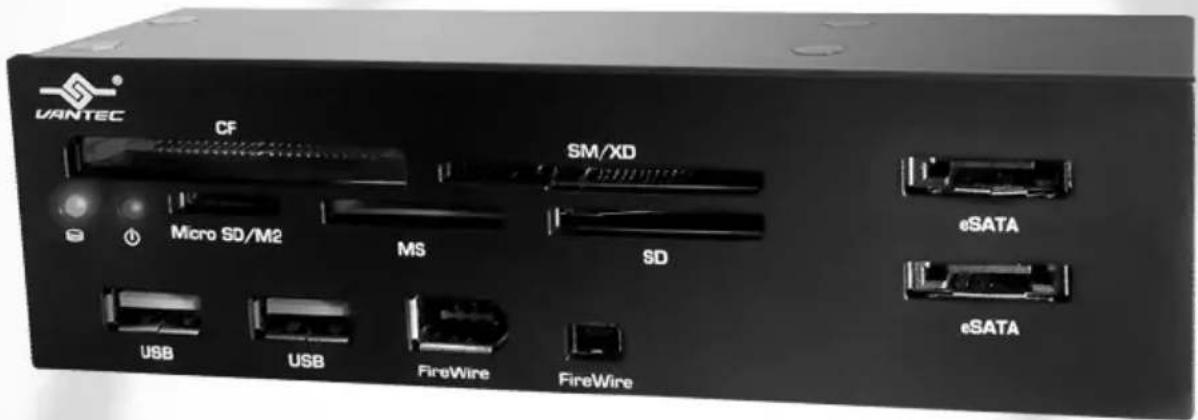VANTEC CF SM/XD Micro SD/M2 MS SD eSATA USB USB FireWire FireWire eSATA