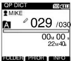 OLYMPUS DS-5000ID - Anzeige der Dateidaten - 2