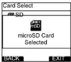 OLYMPUS DS-5000ID - Einstellung des Aufnahmeziels (Card Select) - 4