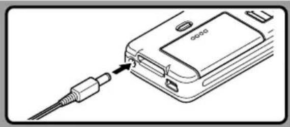 OLYMPUS DS-5000ID - Schließen Sie das Netzteil am Rekorder an. - 1