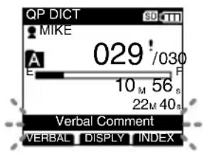 OLYMPUS DS-5000ID - Einstellung eines Sprachkommentars - 1