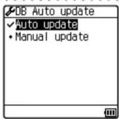 DB Auto update ✓ Auto update • Manual update
