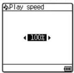 Play speed 100%