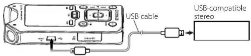 USB cable USB-compatible stereo